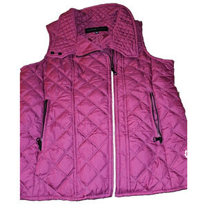 NWOT Andrew Marc New York Quilted Vest - Maroon Sz XL